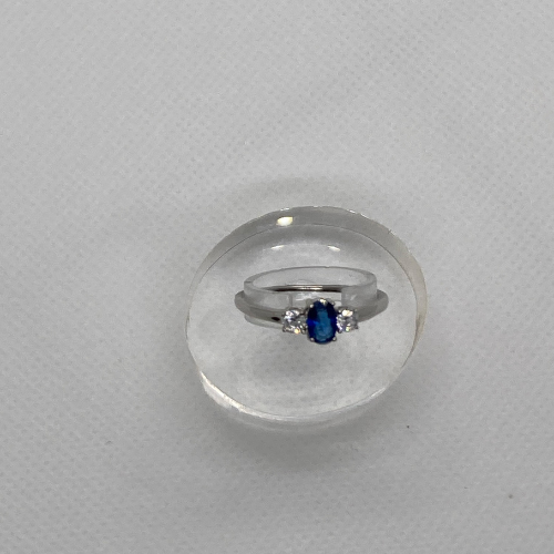 AAA CZ Triple Blue Ring