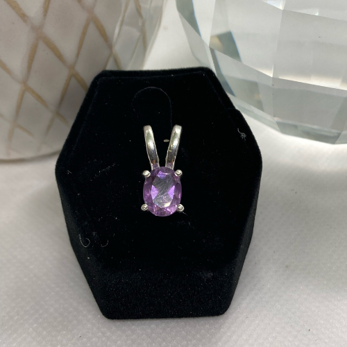 Amethyst Oval Pendant