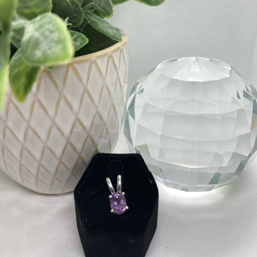 Amethyst Oval Pendant