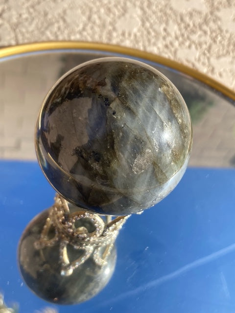 Flashy Labradorite sphere