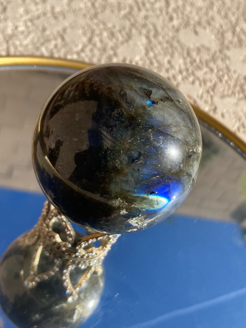 Flashy Labradorite sphere