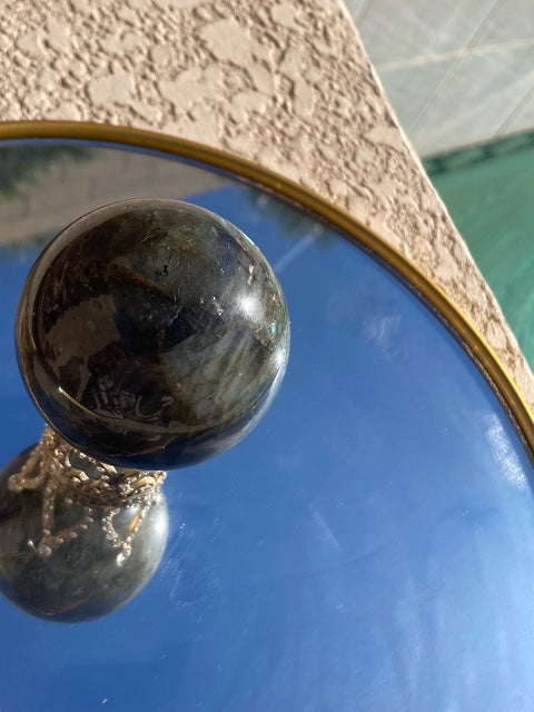 Flashy Labradorite sphere