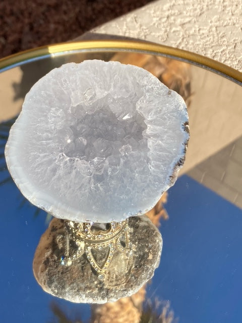Druzy Quartz Geode