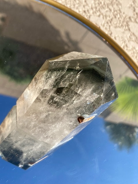 Clear Quartz Tower w/ Chlorite Phantoms