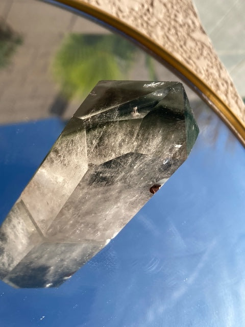 Clear Quartz Tower w/ Chlorite Phantoms