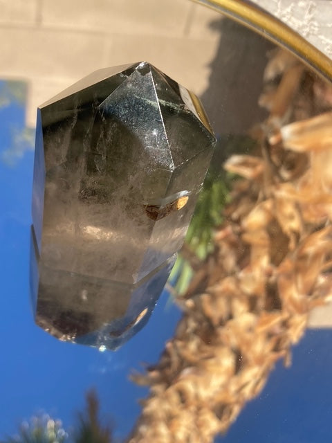 Clear Quartz Tower w/ Chlorite Phantoms