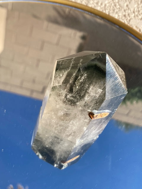 Clear Quartz Tower w/ Chlorite Phantoms