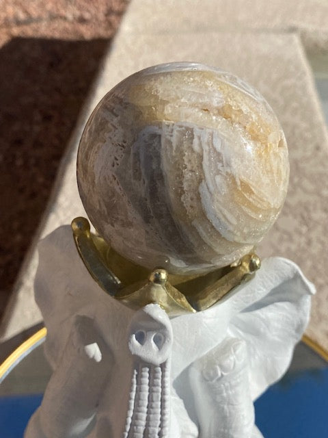 Druzy Agate - White and Biege