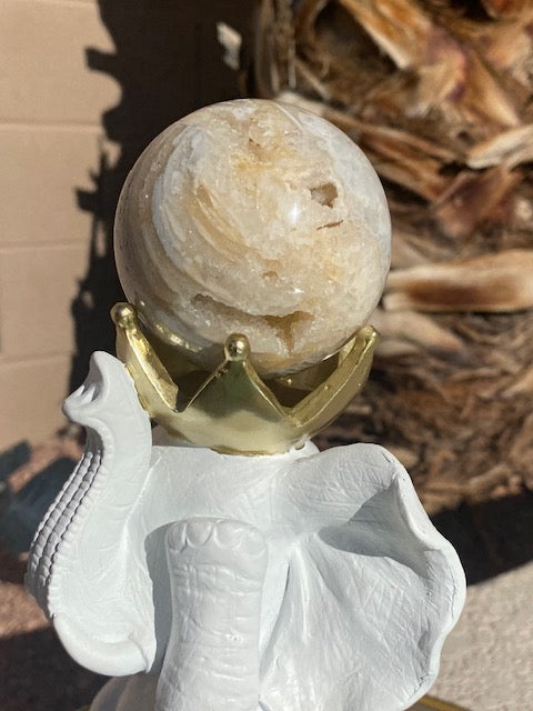 Druzy Agate - White and Biege